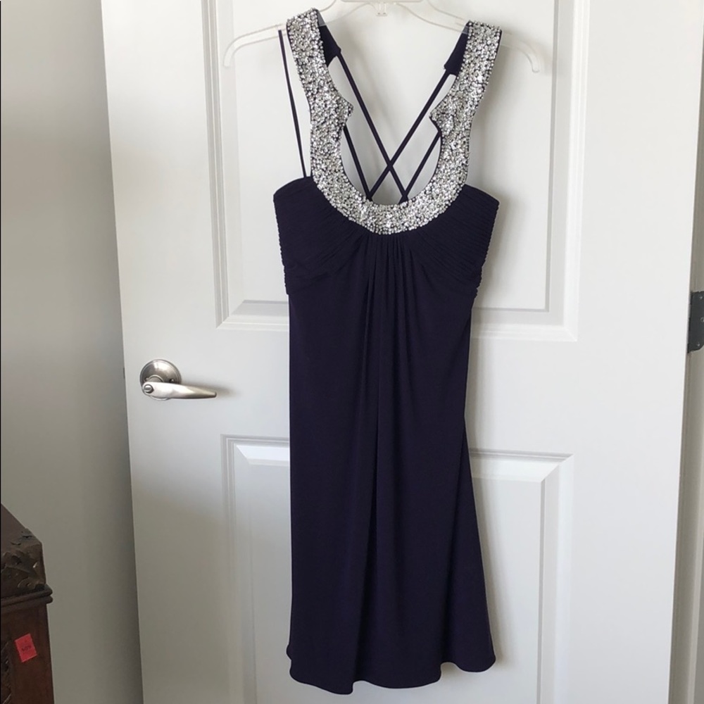 JS Boutique. Plum formal short dress. Size 8